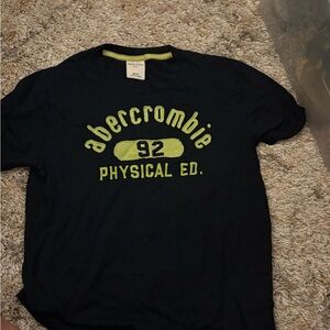 Abercrombie Kids Black Tee with Yellow Graphic